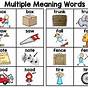 Double Homonyms Worksheet Answers