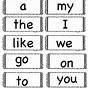 Free Printable Kindergarten Sight Words Flash Cards Printabl