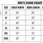 Young Men's Size Chart