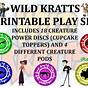 Printable Wild Kratts Creature Power Discs