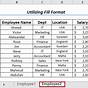 Fill Across Worksheets Excel