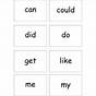 High Frequency Words For Second Graders