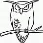 Great Horned Owl Outline