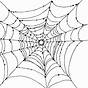 Spider Web Coloring Page Printable