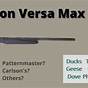 Remington Versa Max Choke Tube Chart