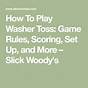Official Rules For Washer Toss Game