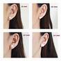 Earring Size Chart On Ear Mm