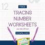 Number Trace Free Printable