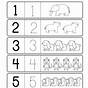 Numbers 0-5 Worksheets For Kindergarten