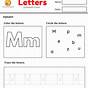 Tracing Letter M Worksheet