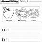 Writing Abc For Kindergarten