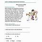 Comprehension Worksheet First Grade