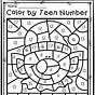 Color By Number First Grade Pdf