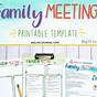 Family Meeting Worksheet