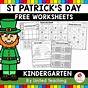 St Patrick's Day Kindergarten Worksheets
