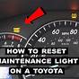 2014 Toyota Camry Maintenance Required Light Reset