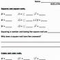 Square And Cube Roots Worksheets