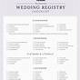 Printable Wedding Roles List