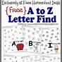 Letter Find Worksheets