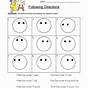 Following Directions Coloring Worksheets