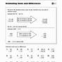 Estimating Sums And Differences Worksheets