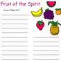 Fruit Of The Spirit Worksheets