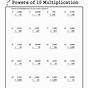 Multiply Powers Of 10 Worksheet