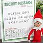 Secret Message From Santa Printable