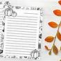 Thanksgiving Paper For Letters