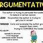 Argumentative Text For 3rd Grade