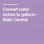 Convault Inches To Gallons Conversion Chart