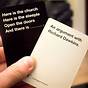 Printable Cards Against Humanity Black Cards