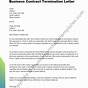 Sample Letter Of Termination Of Contract