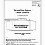 Sears Garage Door Opener Instructions