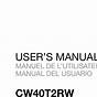 Westinghouse Cw40t2rw User Manual
