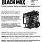 Black Max Generator Parts Manual