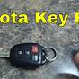 Replace Battery In Toyota Key Fob 2014 Camry