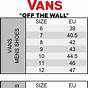 Vans Size Chart Men's To Womens