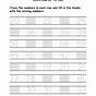 Counting Worksheet 1100