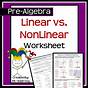 Linear Or Nonlinear Functions Worksheet Answer Key