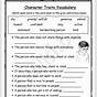 Inferring Character Traits Worksheets