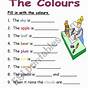 Esl Color Worksheet