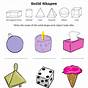 Flat Shapes And Solid Shapes Worksheet