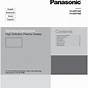 Panasonic Th 50px80u Manual