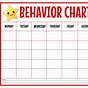 Printable Behavior Reward Chart