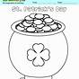 Pot Of Gold Coloring Page Printable