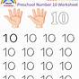 Number 10 Preschool Worksheet