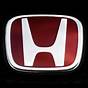Red Honda Emblem Civic