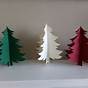 Printable 3d Paper Christmas Tree Template