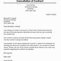 Service Contract Termination Letter Sample Doc